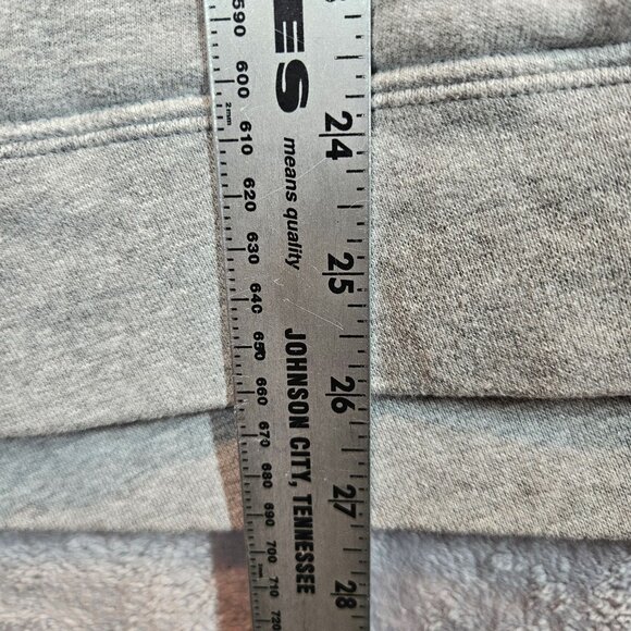 Disney Unisex Large Oogie Boogie Hoodie Sweatshirt Gray Graphic Pullover Pocket - Picture 6 of 12